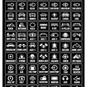 Switch Panel Labels off Road - Etsy