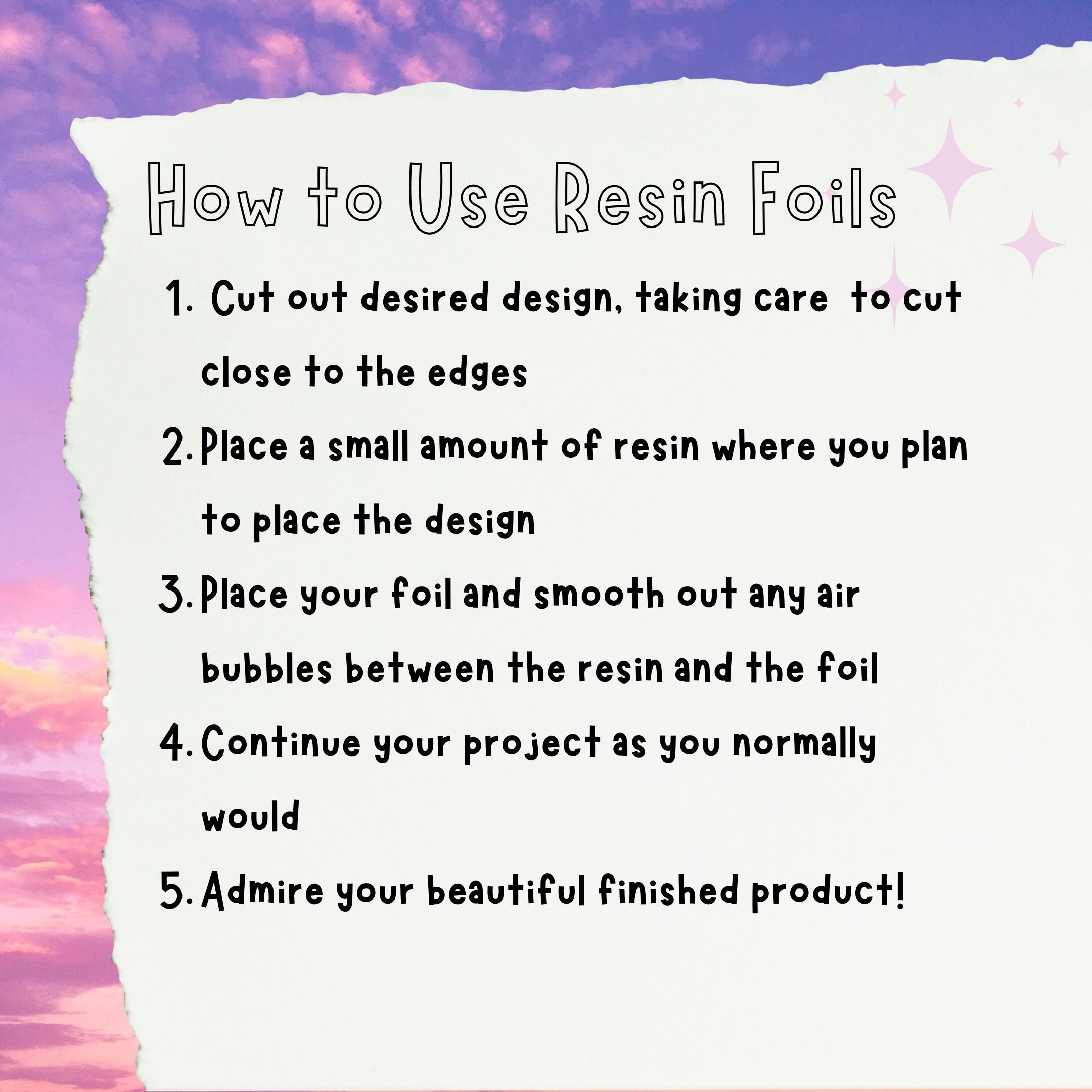 resin supplies and resin inclusions/ resin foils Love is in the air