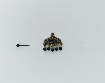 Ear Jacket lace / / brass