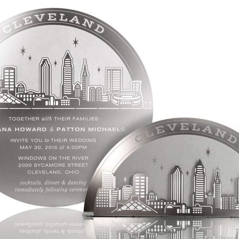 Metal Invites Cleveland Invitation - Etsy