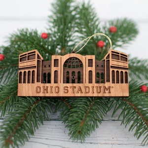 Ohio Stadium Christmas Ornament, Officially Licensed Ohio State University Holiday Ornament, OSU Football Fan Ornament