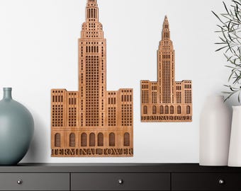Terminal Tower - Cleveland Landmark Wall Decor - Laser Cut Gifts