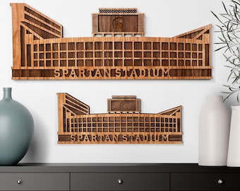 Spartan Stadium Wall Decor, Officially Licensed Michigan State University Wall Art, MSU Football Gifts
