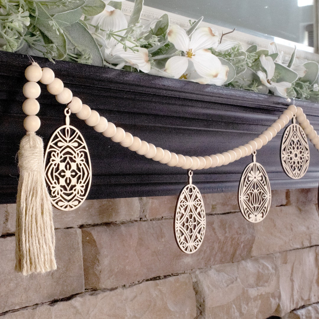 Easter Wood Garland