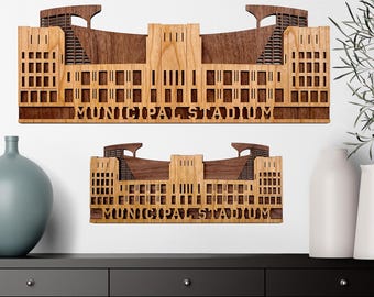 Municipal Stadium - Vintage Cleveland Wall Decor - Laser Cut Gifts for Sports Fans
