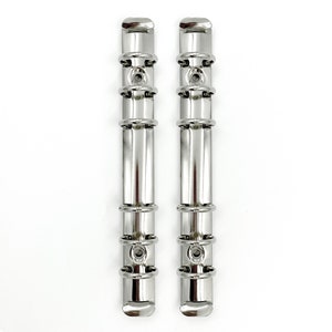 2 Pack, A6 Personal Replacement Binder Mechanism for Planners, Journals, Recipe Books, Silver, 20mm Rings