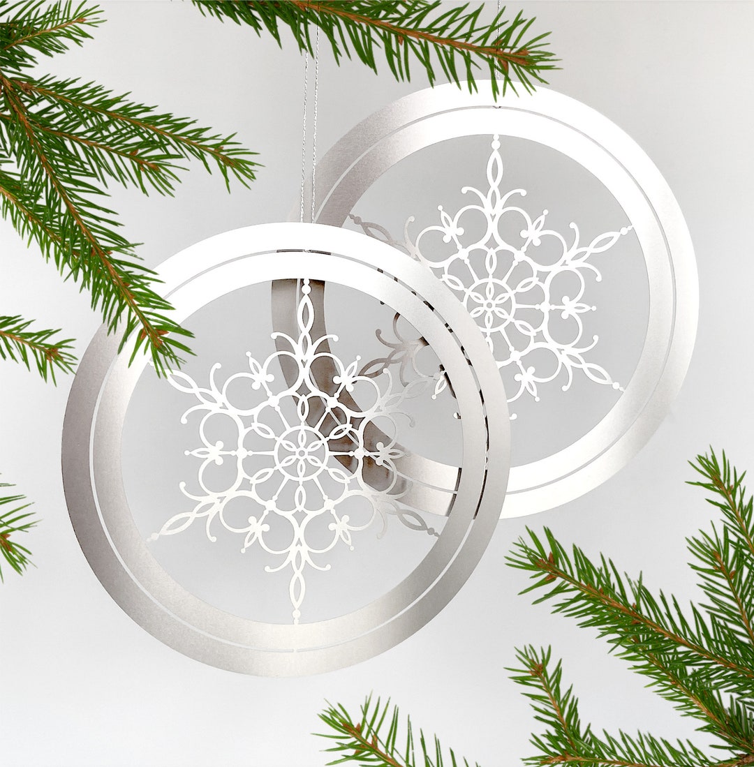 Mini Snowflake Ornaments - 4Pack