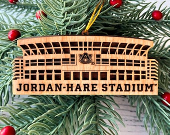 Jordanien-Hasen-Stadium Weihnachtsverzierung, offiziell lizenzierte Feiertagsverzierung der Auburn Universität, AU-Fußballfan-Verzierung