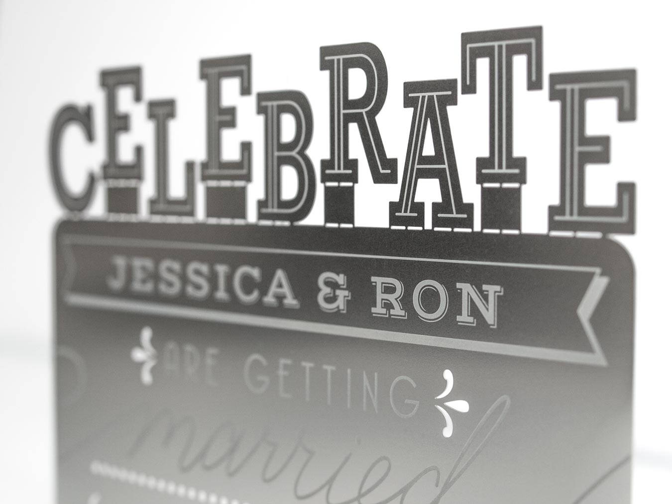 Metal Invites Metal Wedding Invitation, Celebrate: Stainless Steel Invite Doubles as ...