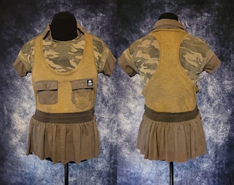Puffy T-Shirt/Camisole Military Style with 5 pockets