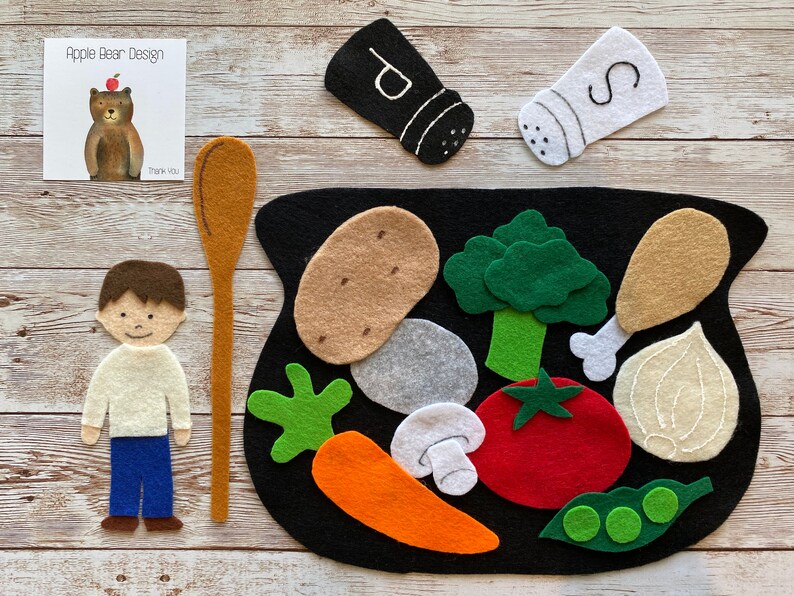 Felt Board Story Set: Stone Soup | Etsy