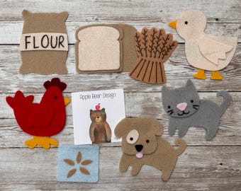 Children Felt Board Story Set: The Little Red Hen