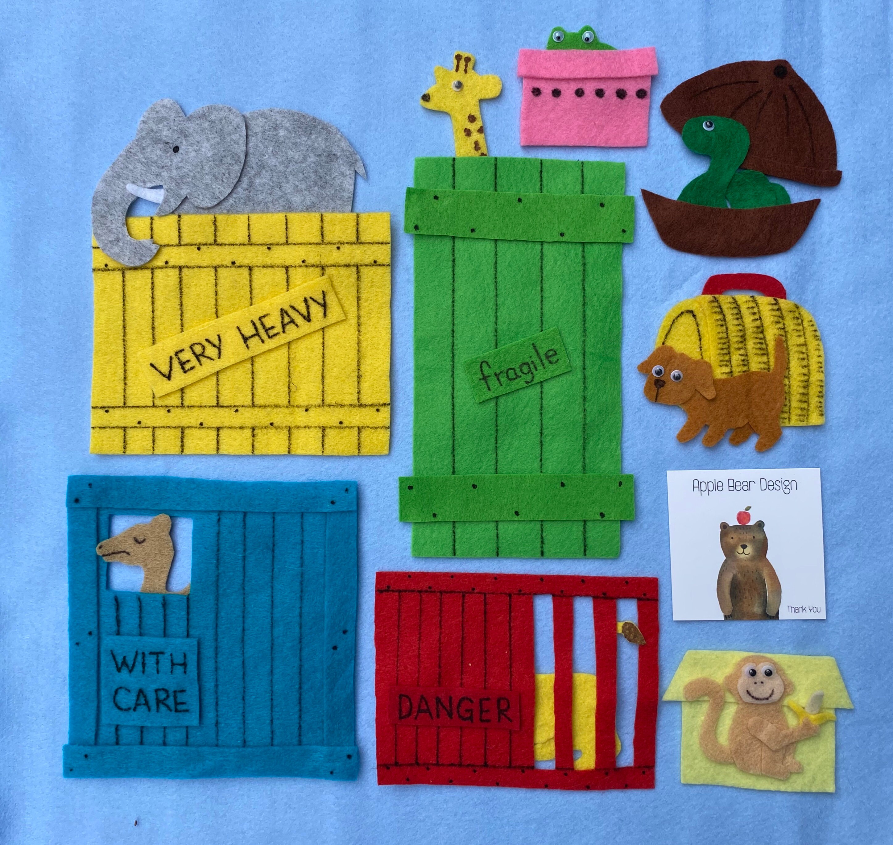 Felt Board Story Set Dear Zoo Etsy