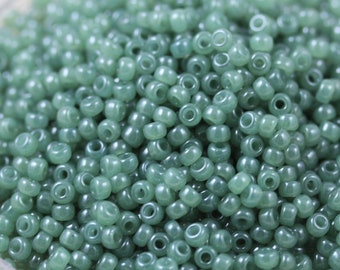 Translucents by Miyuki!!! 20g 8/0 Sage Miyuki Seed Beads - 20grams, translucent beads, Miyuki 2375
