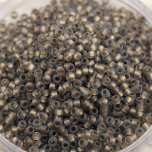 May include: A close-up view of a pile of small, round, gray glass beads with a metallic sheen.