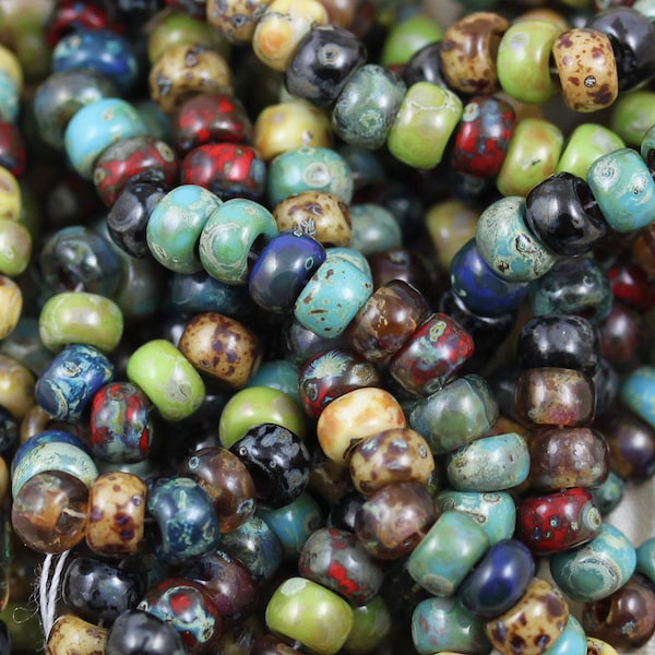 30g 6/0 Forest Lake Picasso Mega Mix Miyuki Seed Beads - 30grams - spectacular colors...