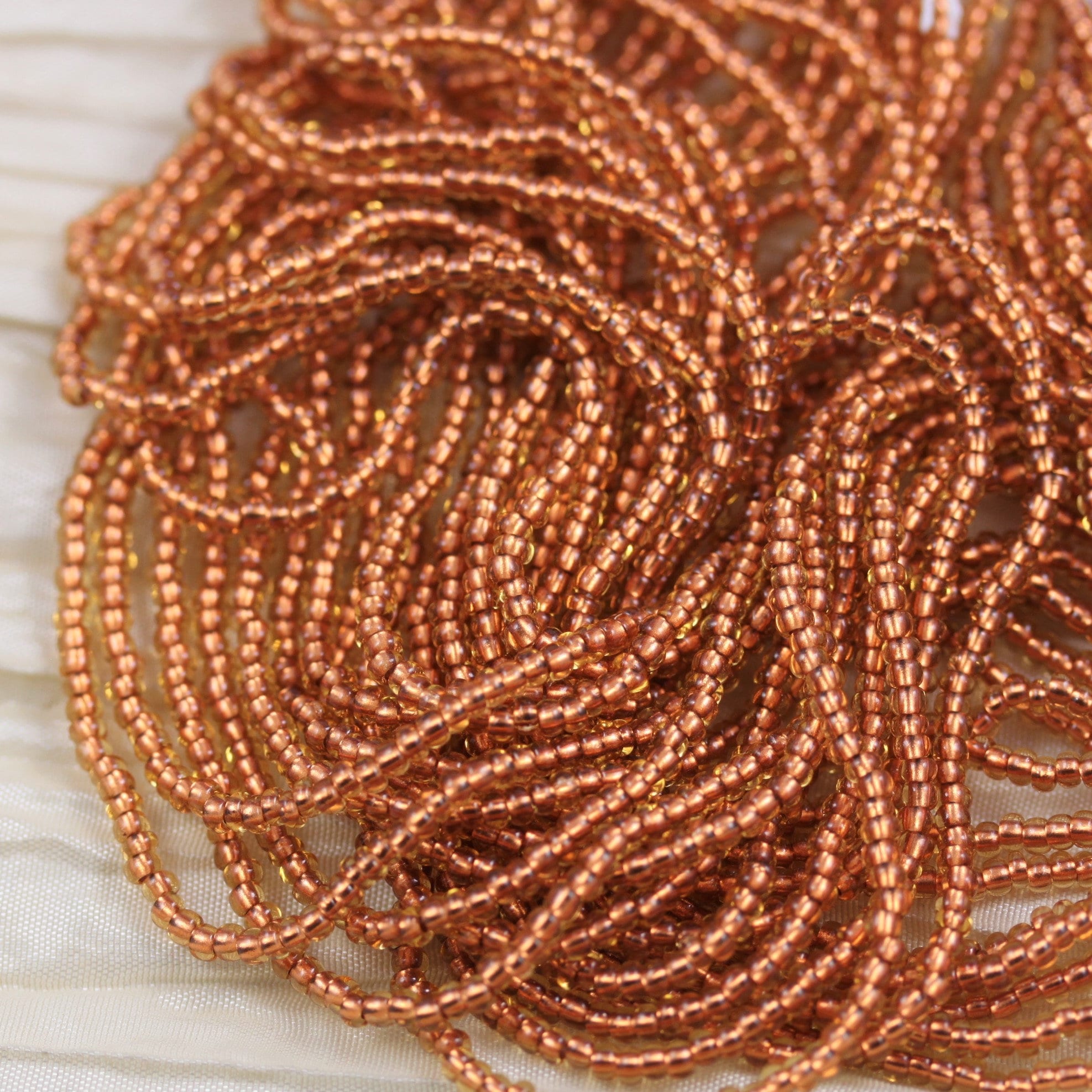 Copper Topaz 11/0 Light Topaz / Copper Lined Czech Seed Beads Full Hank - Etsy