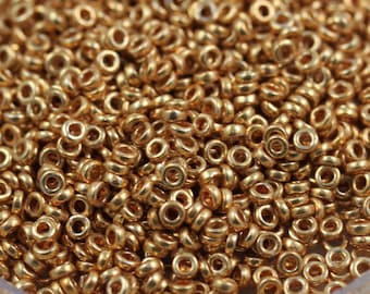 20g 11/0 Spacer Miyuki Glass Seed Beads - about 3200 beads in a set. Pick your color!