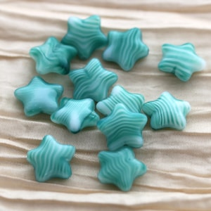 NEW! 12pcs 12mm Star Czech Glass Beads, pick your color, fabulous enchanting colors
