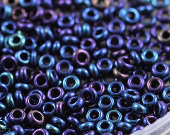 20g 6/0 Fancy Demi Round Toho Seed Beads - 20grams, 4mm Demi, superior quality, very uniform in shape seed beads