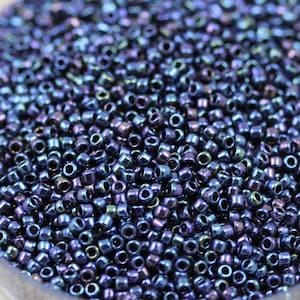 20grams 15/0 Metallic Cosmos Toho Seed Beads, metallic glass beads. superior quality, micro seed beads, Toho 88