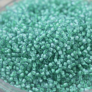 CALDO! 20 g di perline Matsuno foderate in blu ghiaccio / schiuma marina 11/0 - 20 grammi, colore fresco primaverile
