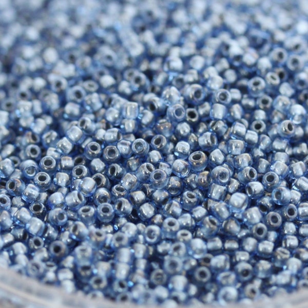 NEW!!! 20g 11/0 Light Montana Blue / Silver Lined Toho Seed Beads - 20grams, superior quality, Toho 1008