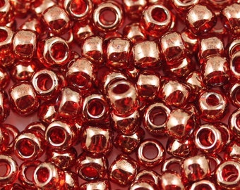 30g 6/0 Gold Lustered African Sunset TOHO Seed Beads - 30grams - spectacular color, Toho 329