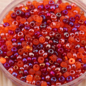 70 g 6/0 woestijnzonsondergang megamix Tsjechische rocailles - los, 70 gram