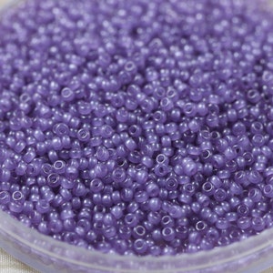11-2377, Miyuki 22g Opaque Lavender 11-2377, Miyuki 22g Opaque Lavender