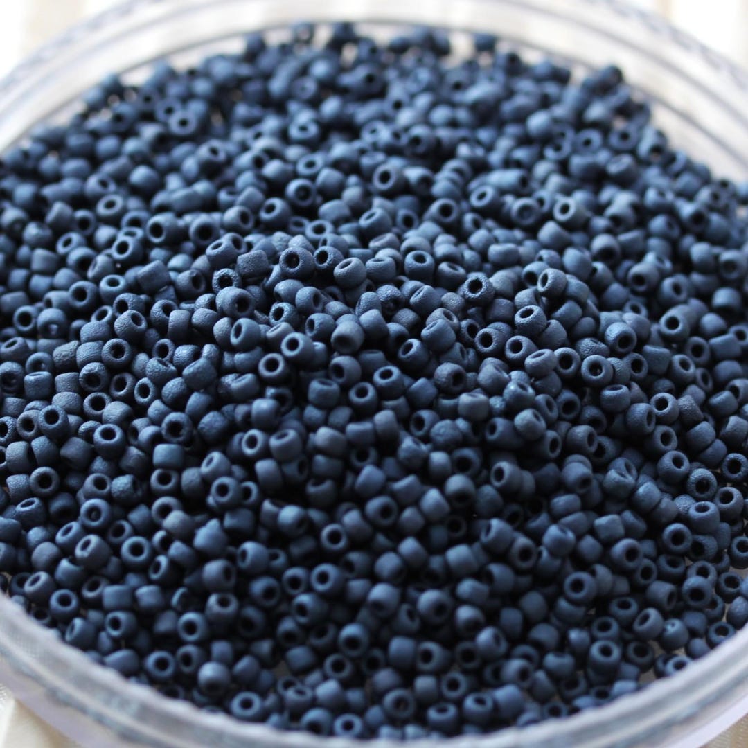 NEW!!! 20g 11/0 Frosted Metallic Hematite Matsuno Seed Beads