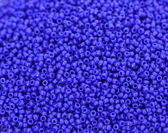 NIEUW!!! 20 g 15/0 koningsblauwe Miyuki-rocailles - superieure kwaliteit, microrocailles, Miyuki 414