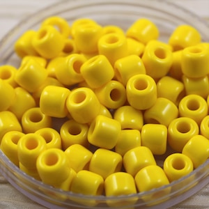 25pcs 7mm Dark Yellow Crow Rollers Czech glass beads, ancient look, fabulous Indian Crow beads with 3mm holes