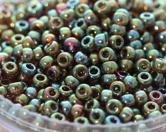 NEW!!! 30g 6/0 Light Topaz Gold Luster Miyuki Seed Beads - 30grams - spectacular gold luster color, Miyuki 1888