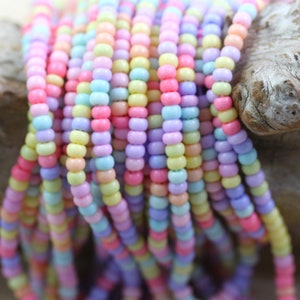 8/0 Opaque Pastel SolGel Mega Mix Czech Seed Beads - 6/20", fabulosa combinación de flores de verano, colores de Pascua, mezcla brillante de verano