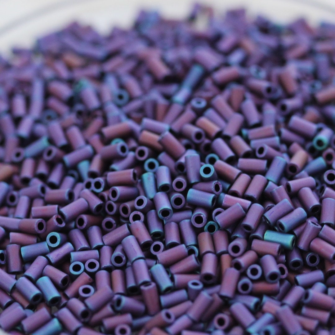 NEW Discontinued 30g 3mm Matte Andromeda Bugles Size 1 Toho Glass Seed