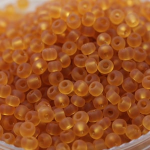 11-132F, Miyuki 22g Matte Tr Lt Topaz 11-132F, Miyuki 22g Matte Tr Lt Topaz