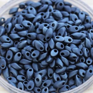 ¡NUEVO! ¡Descatalogado! 30 g, 4 x 7 mm, cuentas de vidrio Miyuki Magatama largas y elegantes, cuentas de rocalla. Cuentas Kumihimo.