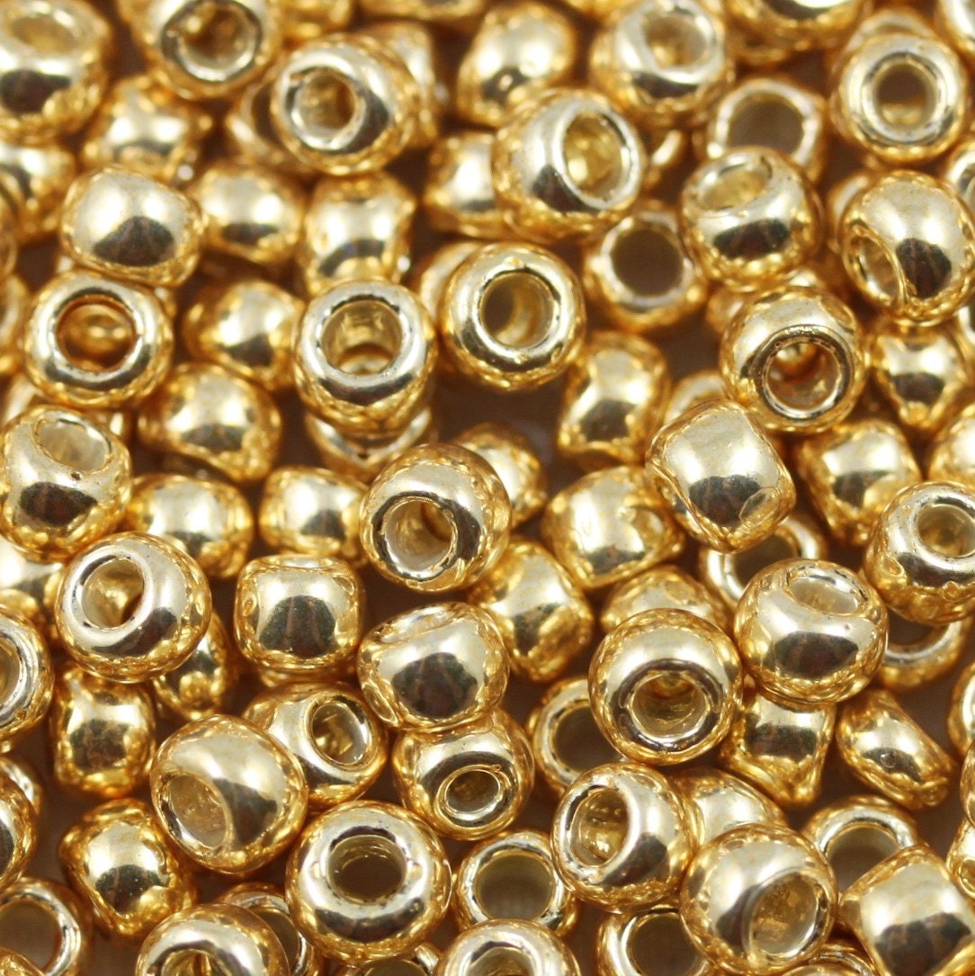 Perma Gold 11 Opaque Matte Beads, Perma Finish Galvanized Seed Bead, 11  Toho Tiny Gold Glass Seed Beads, Starlight Gold Japanese Beads 