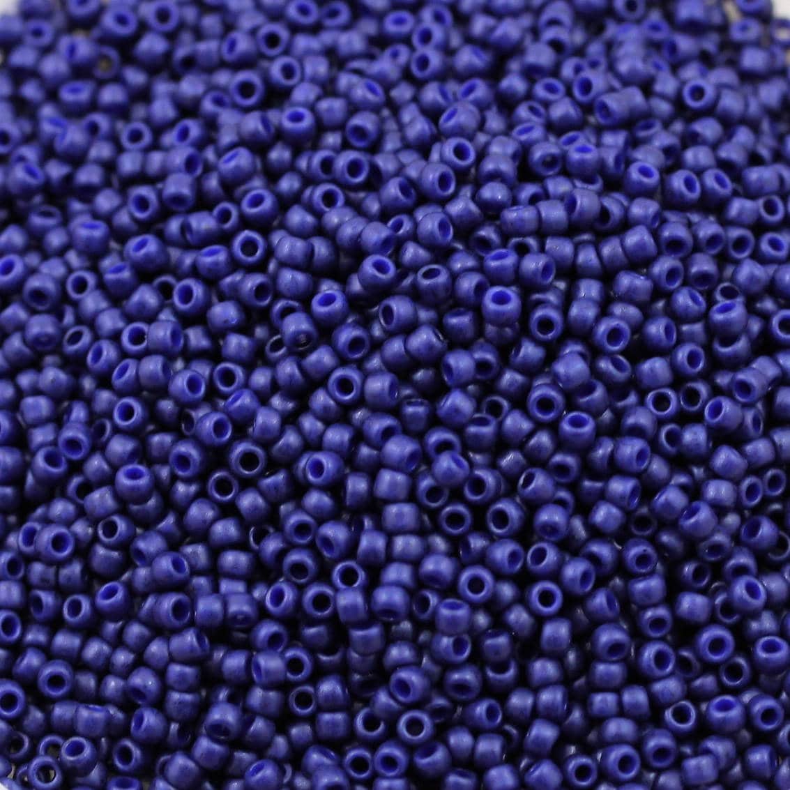 shetokyo Demi sheer dot ネイビー ドット　サイズ1 20g 11/0 セミグレーズド ネイビーブルー トーホー シードビーズ - 20