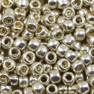 30g 6/0 Galvanized Aluminum Permanent Finish TOHO Seed Beads - 30grams - spectacular color... Toho color PF558