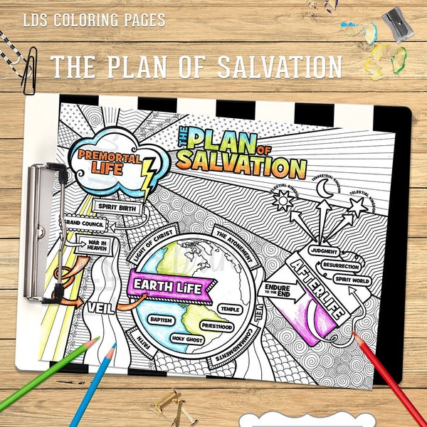 Coloring Page Plan of Salvation