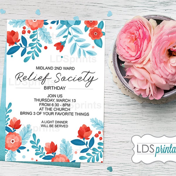 Spring Flower Rs Invitation Etsy Spring Flower Rs Invitation Etsy
