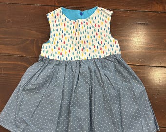 Handmade Toddler Dress | Size 4T | Simple Summer Sundress | Girls Boutique Clothing