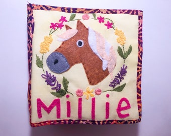 Hand Sewn Quiet Book | Horse Theme