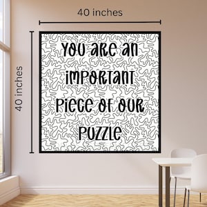 Collaborative Mural for Kids- Piece of Our Puzzle- Ideal for Elementary, Pre-School, Families- Digital Download