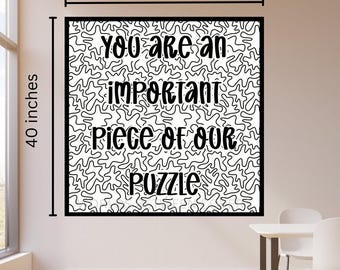 Collaborative Puzzle Mural – Classroom Art, Teamwork Activity (Digital Download)