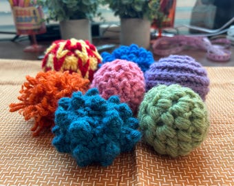 Crochet Sensory Ball Set for Baby | Texture Play Set