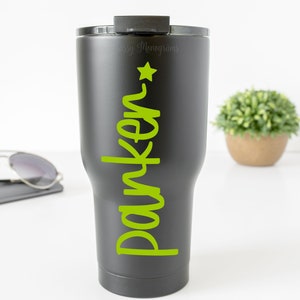 Name with Star Vinyl Decal | Car Decal | Stanley Decal | Laptop | | Personalized Car Decal | Sticker | Water Bottle | Tumbler | MS