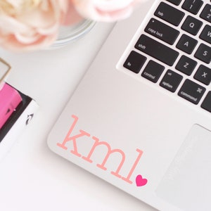 Monogram Car Vinyl Decal | Stanley Yeti Decal | Laptop | | Personalized Car Decal | Monogram Sticker | Initials | Nix